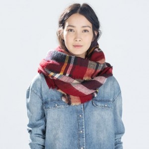 Zara Checked Scarf